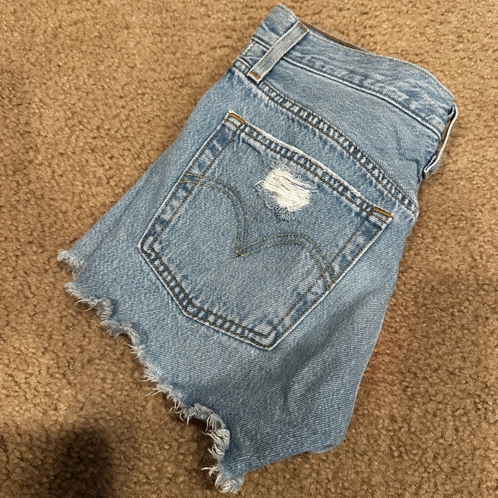 Levi 501 Distressed Jean Shorts